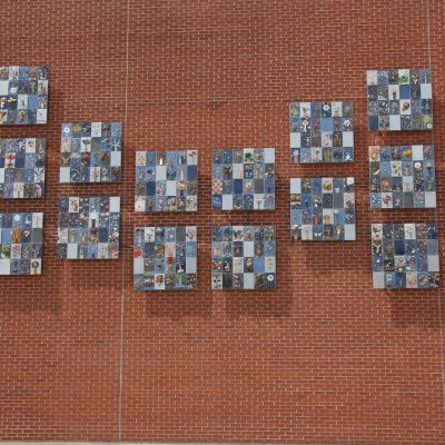 L'oeuvre "Une école à mon image" de l'école La Source de Rouyn-Noranda