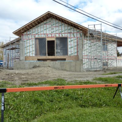 la nouvelle bibliothèque en construction