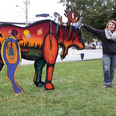 L'artiste Andréane Boulanger et le projet Orignal