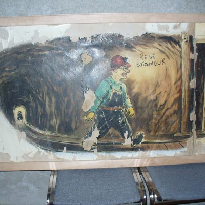 Sauvées de la démolition, puis de l’oubli, ces fresques, à mi-chemin entre le cartoon et le guide de sensibilisation, sont exposées cet été à la Cité de l’Or, dans le cadre du 75e anniversaire de Bourlamaque.