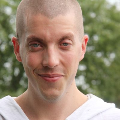 Samuel Larochelle lors de la visite en Abitibi-Témiscamingue