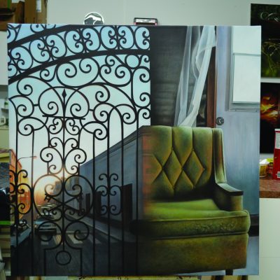 Une des œuvres exposées à L’Abstracto