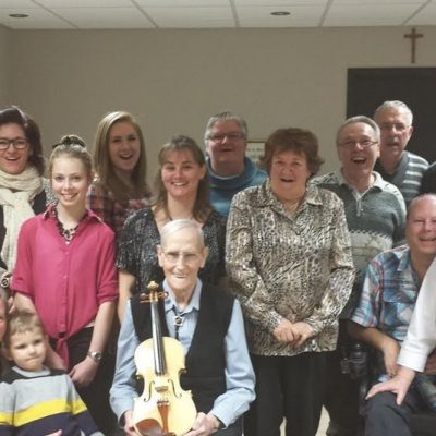 Edgar Plourde et sa famille