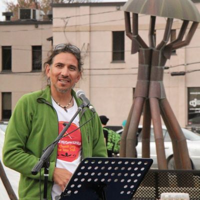 Stanley Vollant lors de son passage à Rouyn-Noranda, le 3 octobre dernier