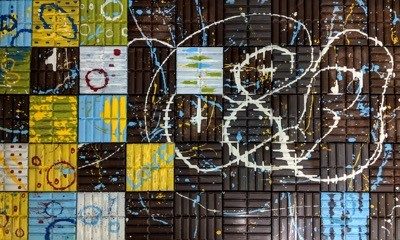 Oeuvre chocolatée réalisée par l'artiste Jérémy Gamache dans le cadre du projet "L'Art en barre" initié par la Chocolaterie Le Gisement de Rouyn-Noranda