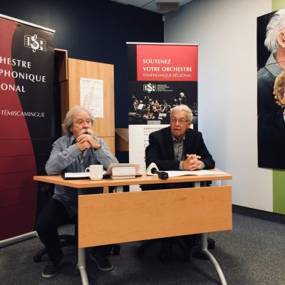 Jacques Marchand, chef d'orchestre et directeur artistique, et Claude Lacasse, président