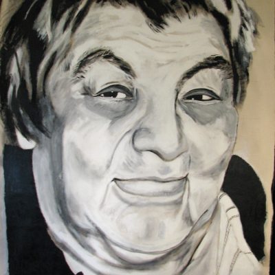 Louise - portrait de femme peinte par Virginia Pésémapéo Bordeleau