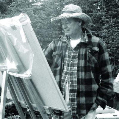 Dans la quiétude de son atelier ou l’inspirante nature de son île, Roger Pellerin édifie patiemment une œuvre minutieuse, cohérente, vitale.