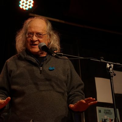 Raôul Duguay lors de l'événement Symbiose des mots, tenu à Montréal le 15 mars dernier