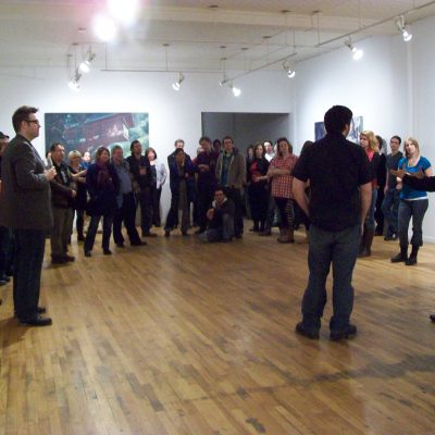 Vernissage-exposition à L'Écart.. lieu d'art actuel